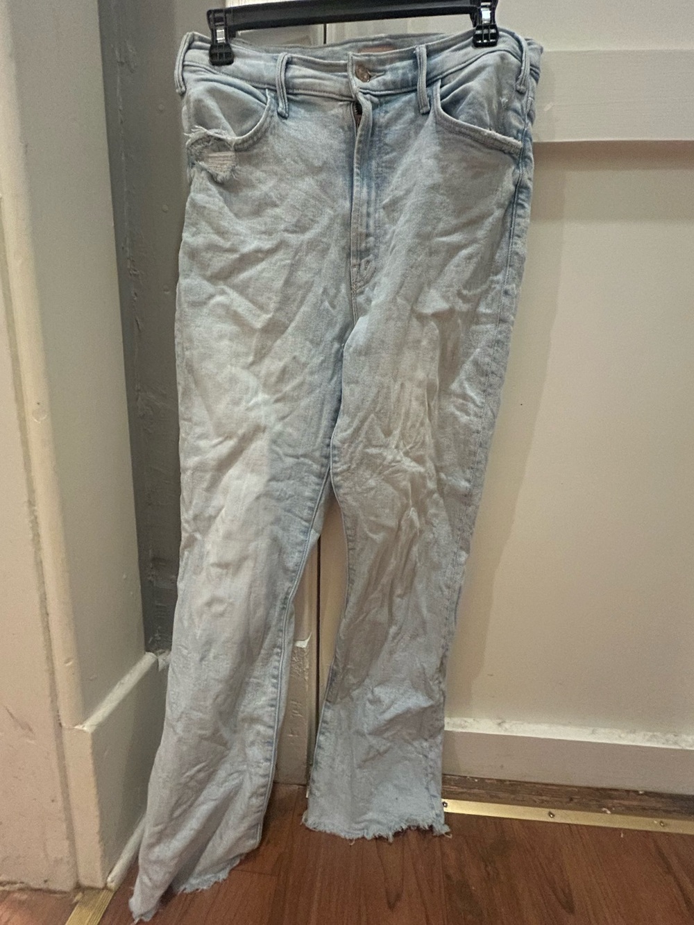 Mother Hustler Ankle Fray Jeans